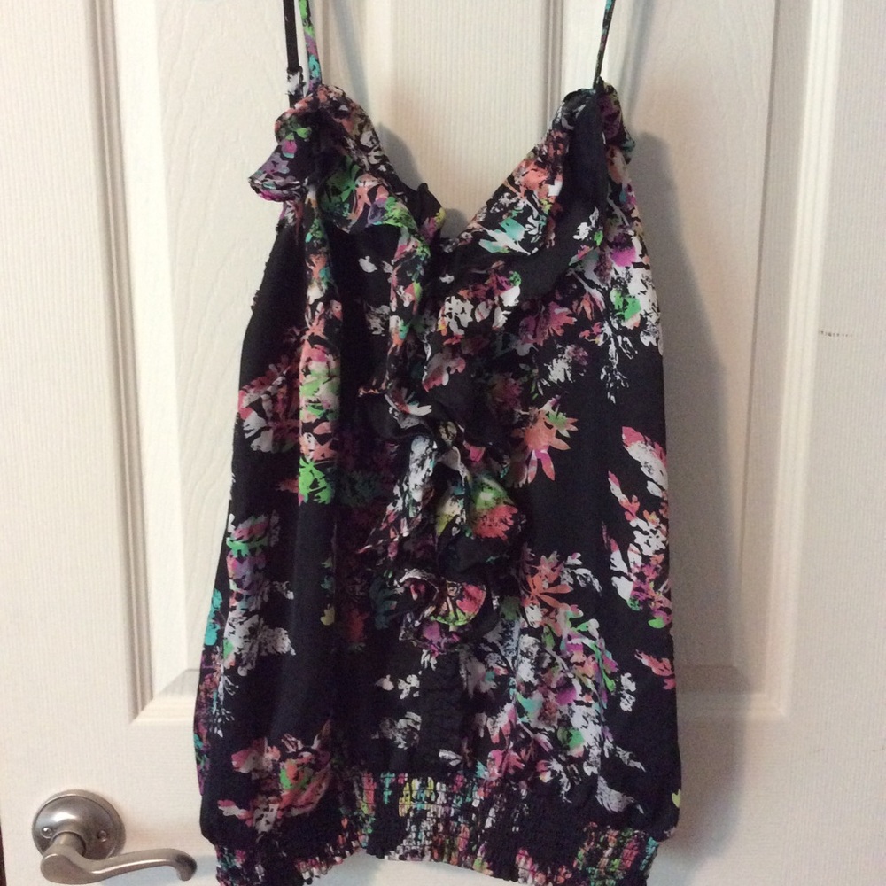 Lane Bryant floral spaghetti strap top